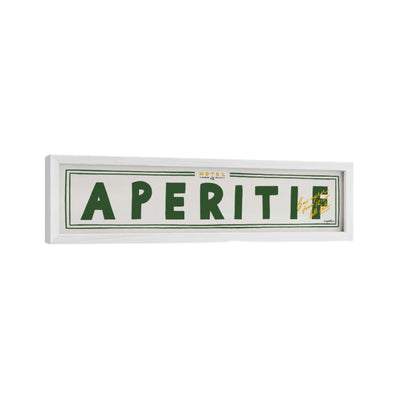 Aperitif Panoramic Framed Print