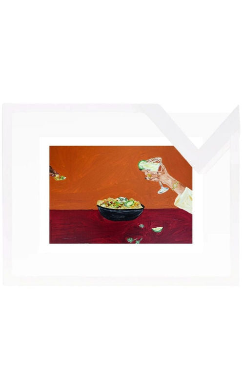 Sharing nachos and margaritas Fine Art Print