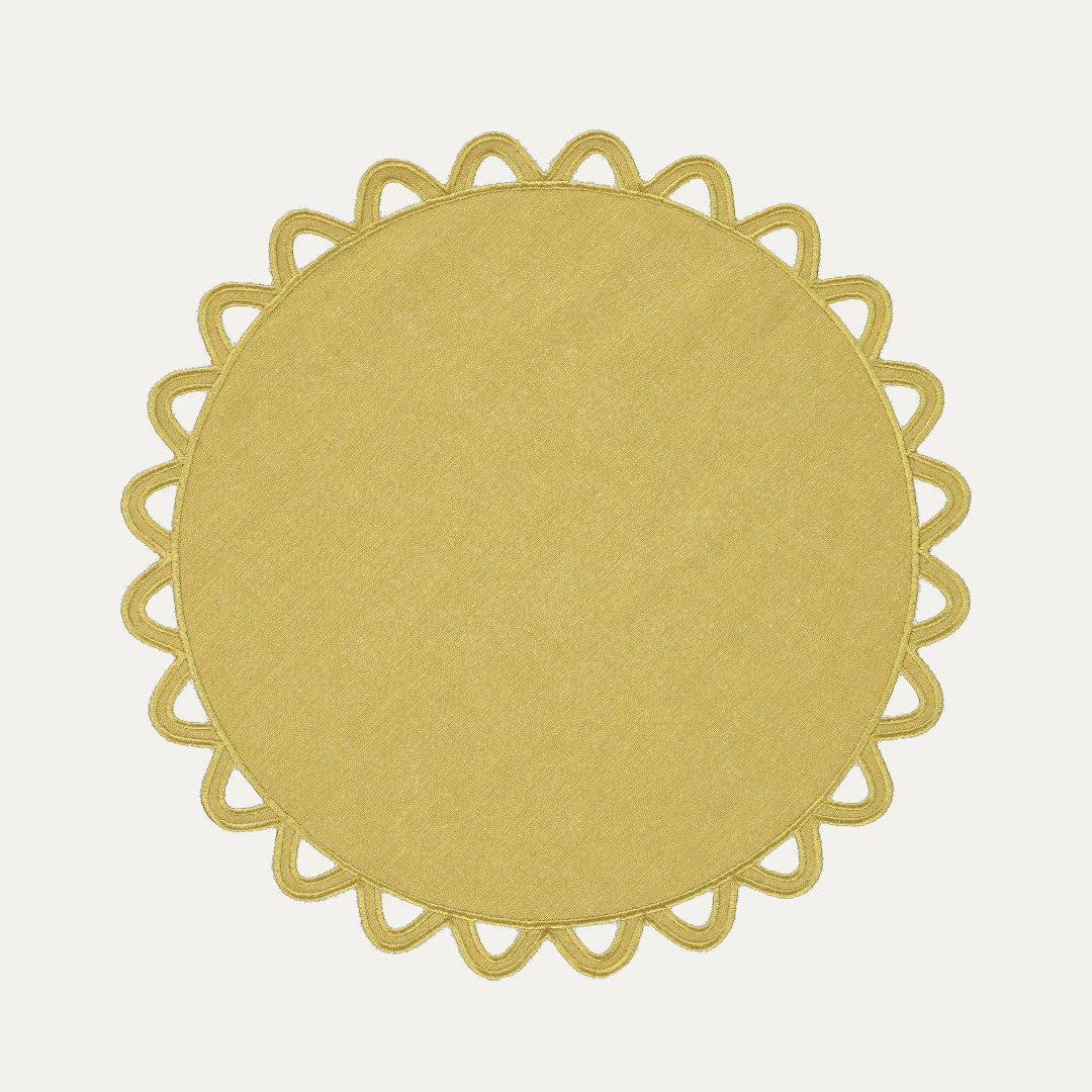 Halo Placemat, Green on Green