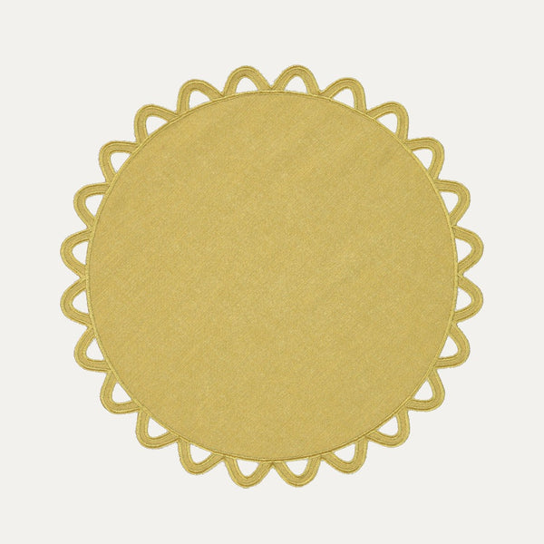 Halo Placemat, Green on Green