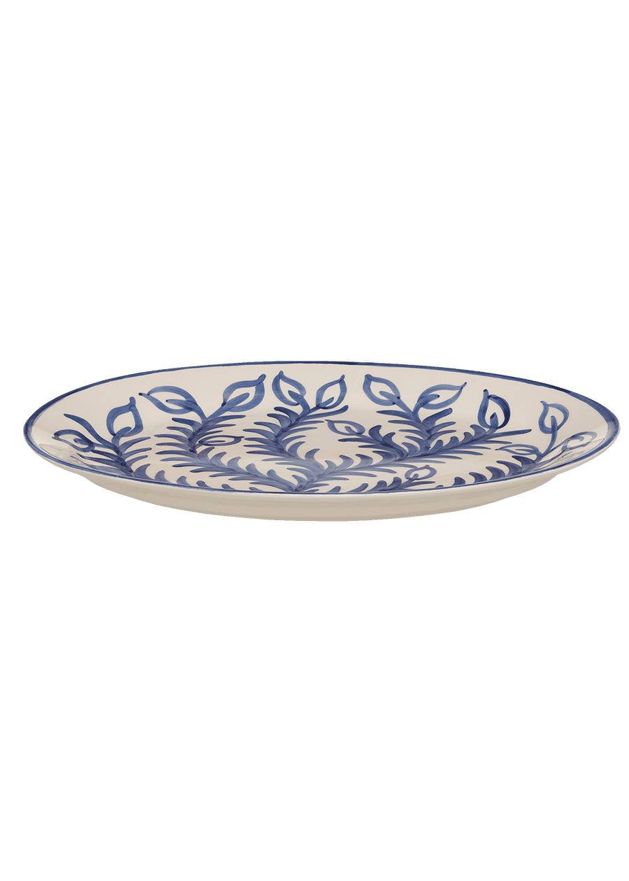 Large Blue Vina Platter