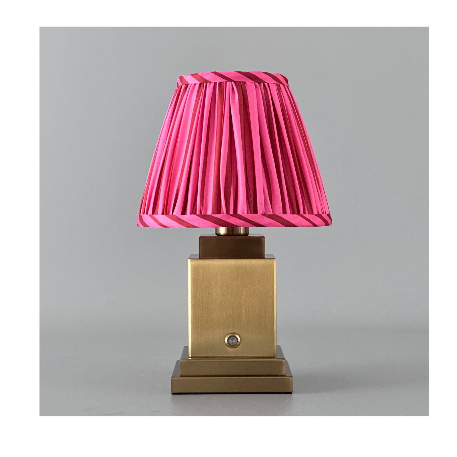 Molly Table Lamp Pink Stripe