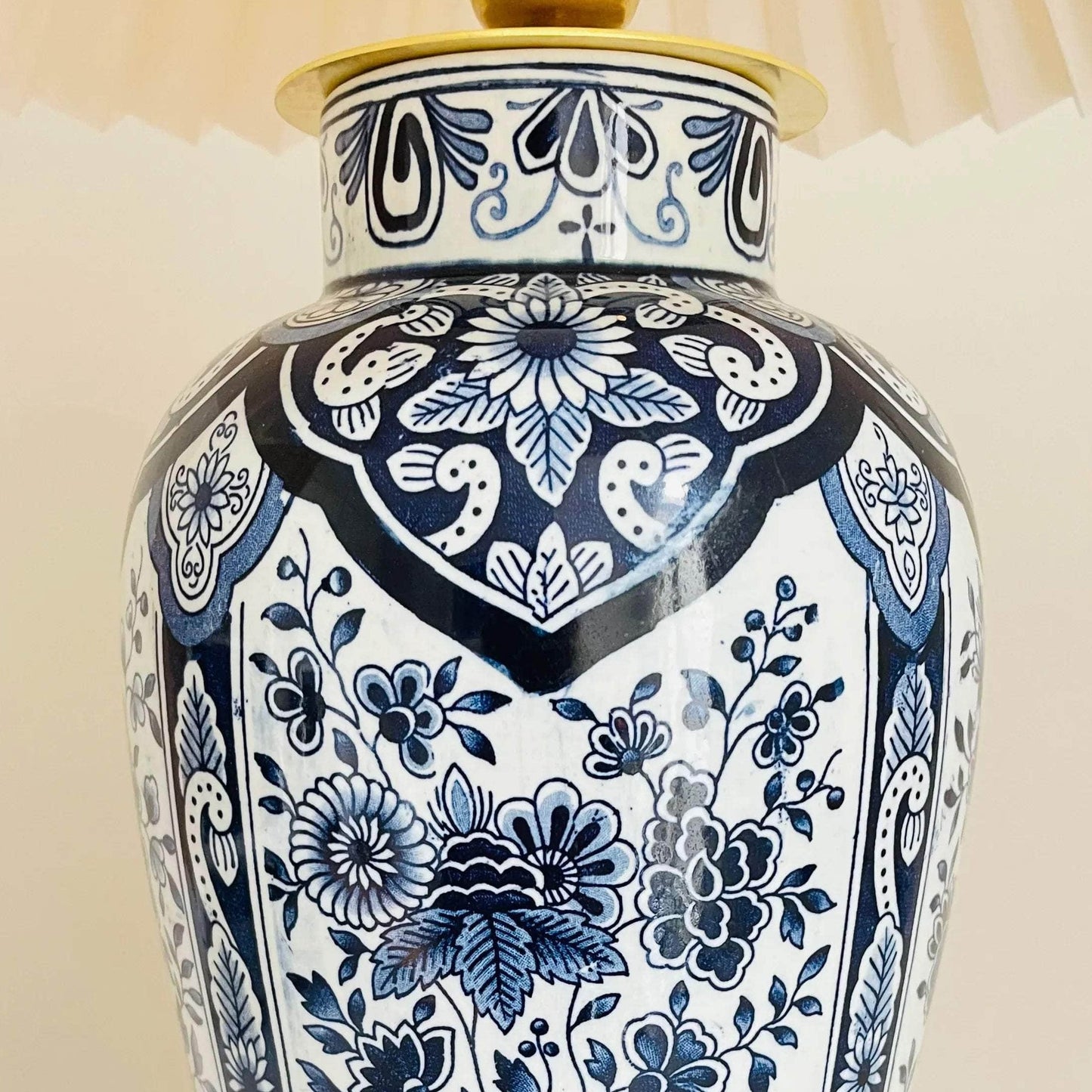 Antique Delft Lamp