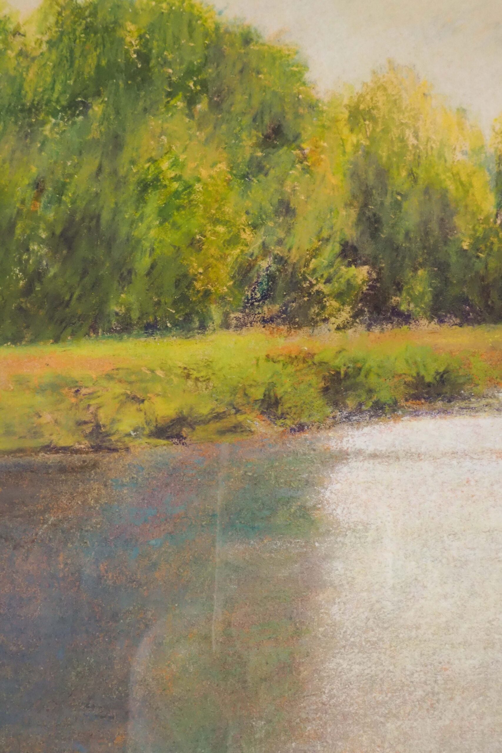 Framed Lake Landscape