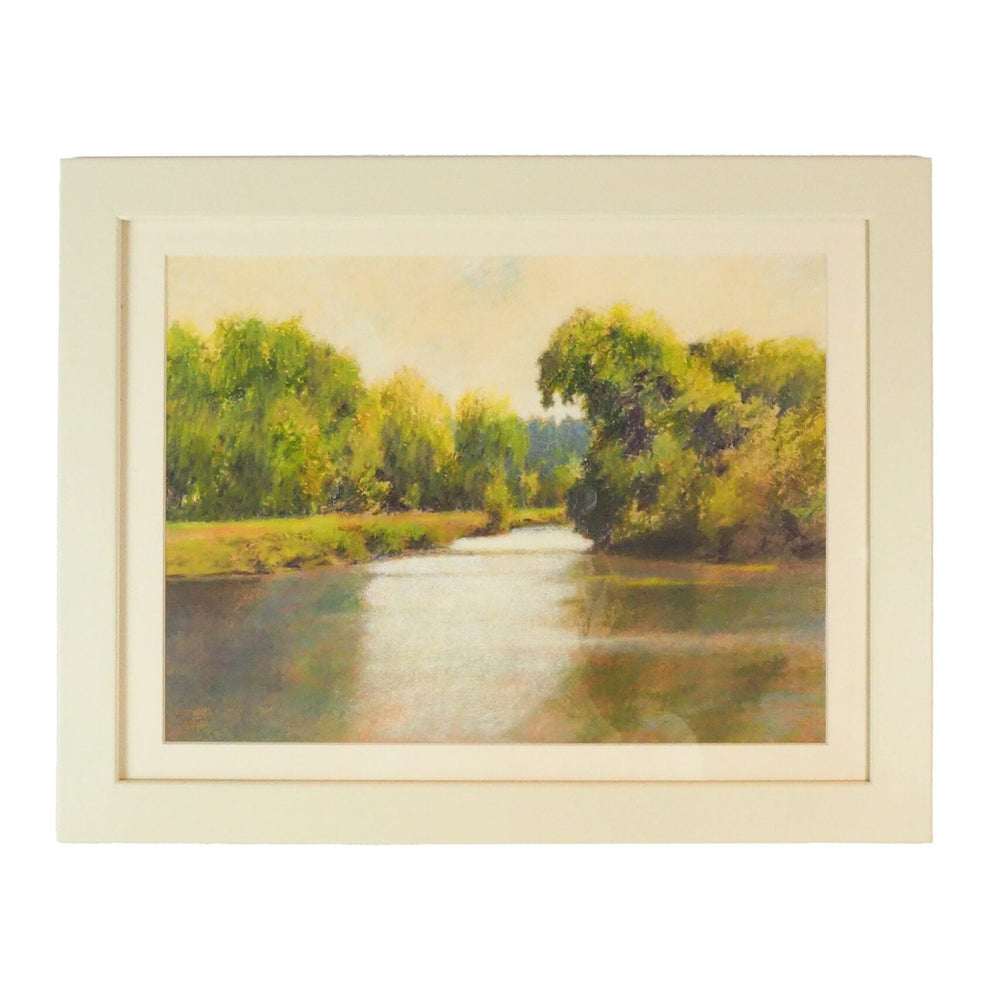Framed Lake Landscape