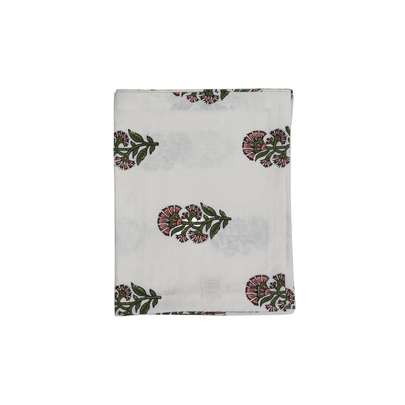 Begum Linen Hand-Printed Runner - Pink