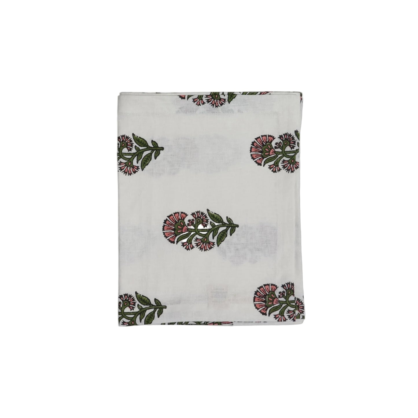 Begum Linen Hand-Printed Runner - Pink