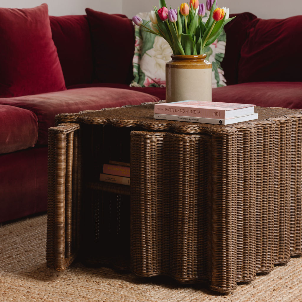 Peony Rattan Coffee Table