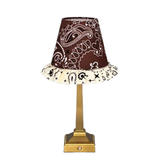 Charlie Table Lamp Brown Paisley