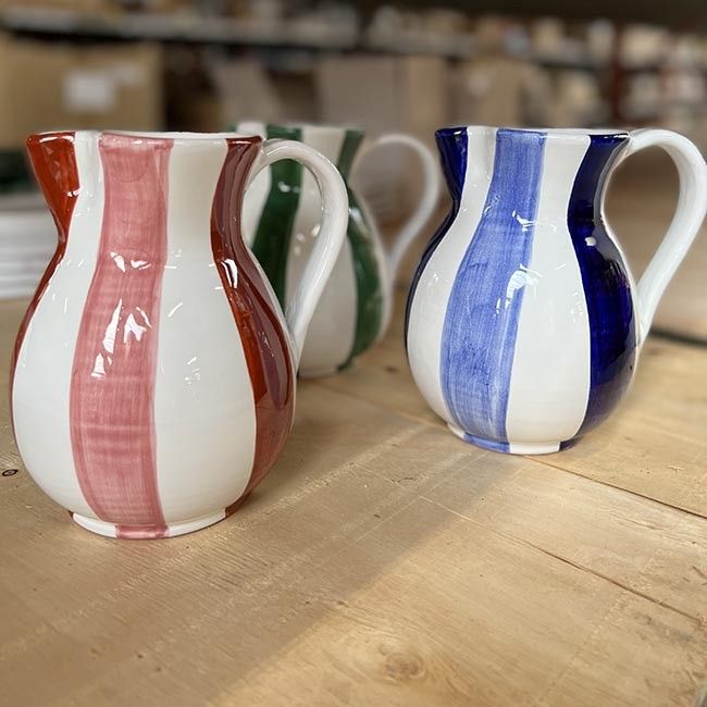 Blue Stripe Carafe 1L