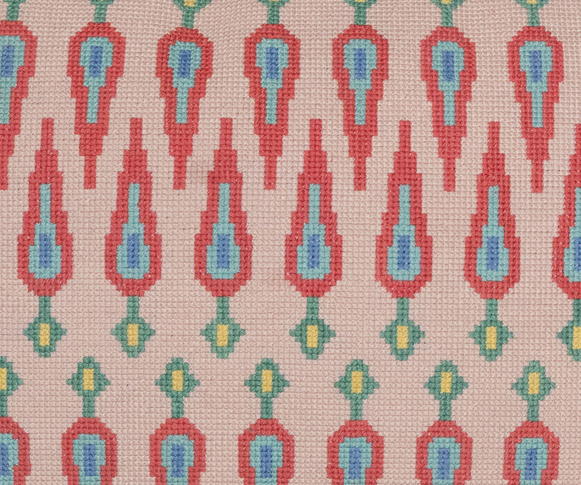 Cross-Stitch Pillow Cover 14×20 in