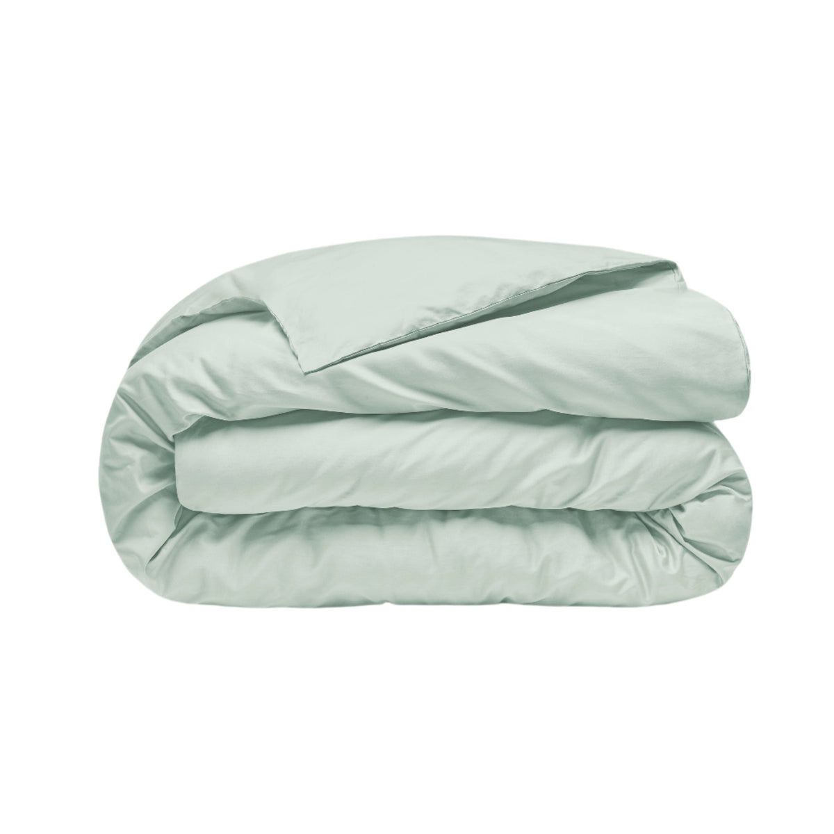 Sateen Organic Cotton Duvet Cover - Spring Blue