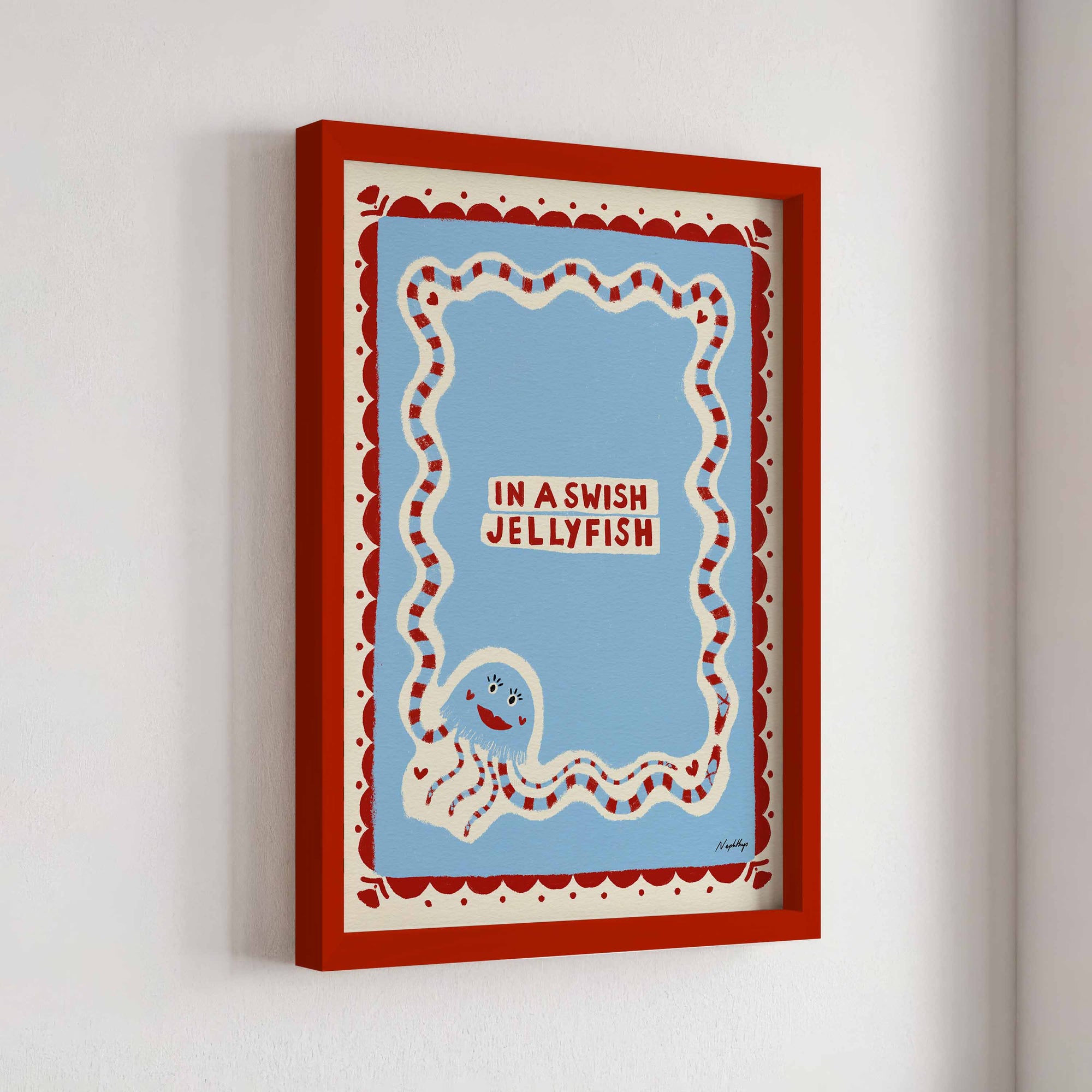 In a Swish Jellyfish Print