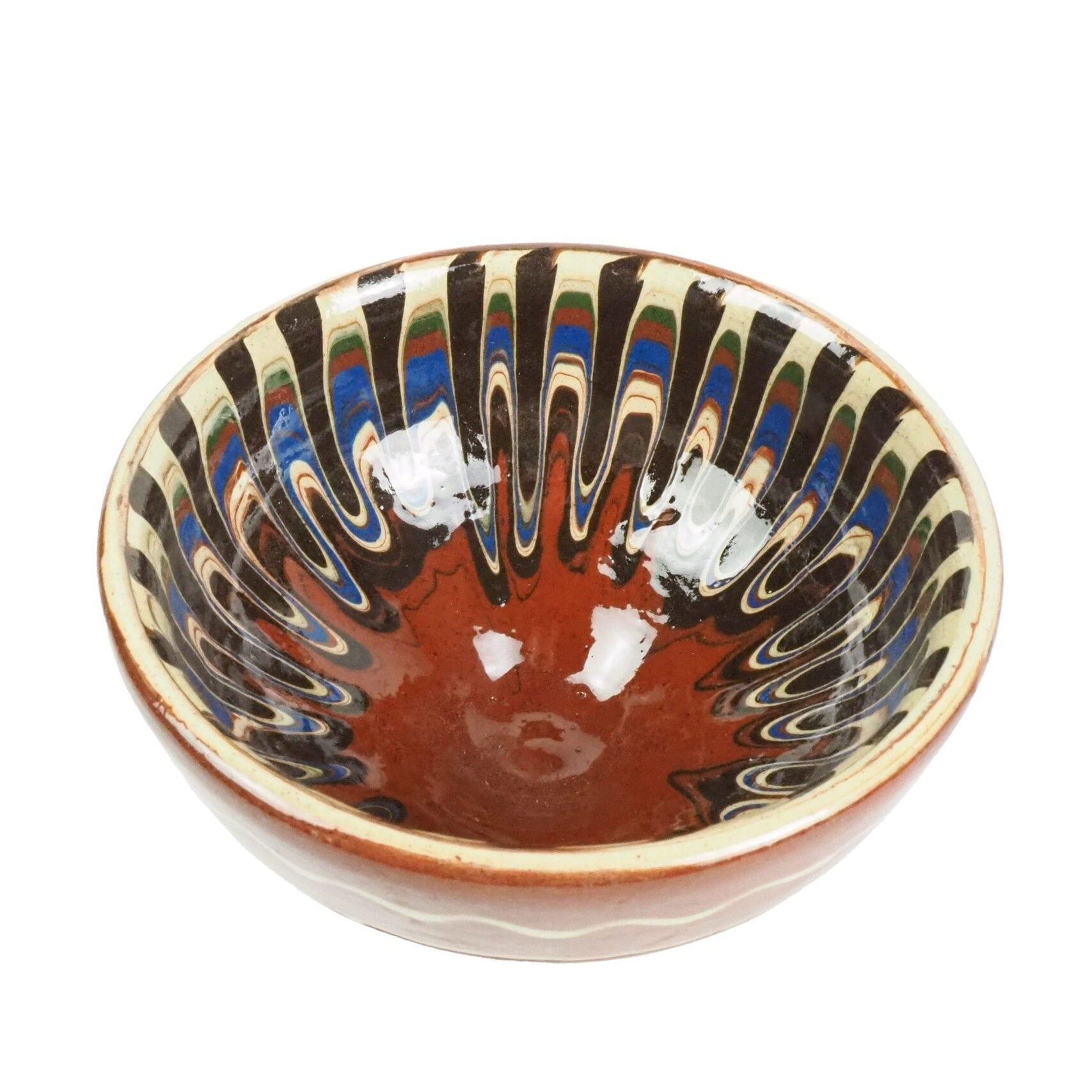 Vintage Drip Glaze Dish