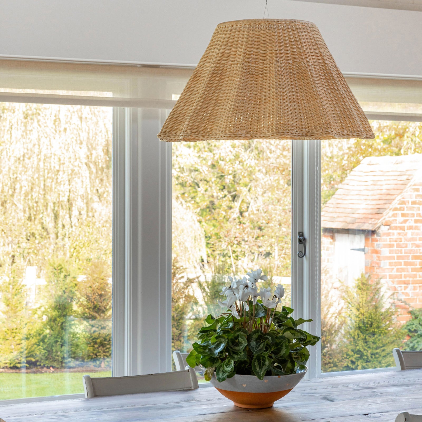 Wave Rattan Lampshade (Large)