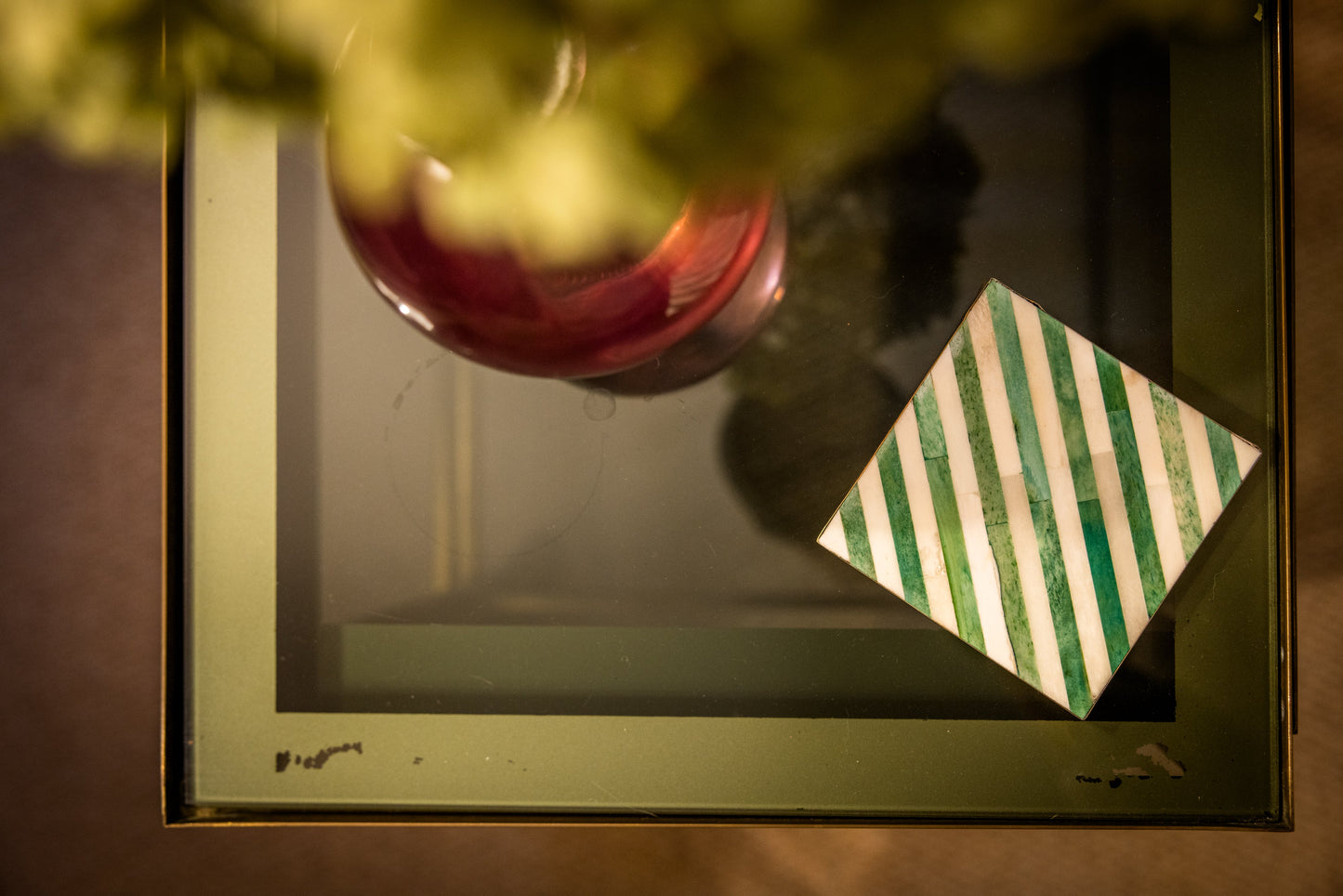 Coasters | Inlay Striped | Multi Coloured