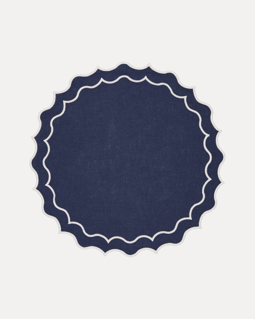 Navy Placemat, Blue with White