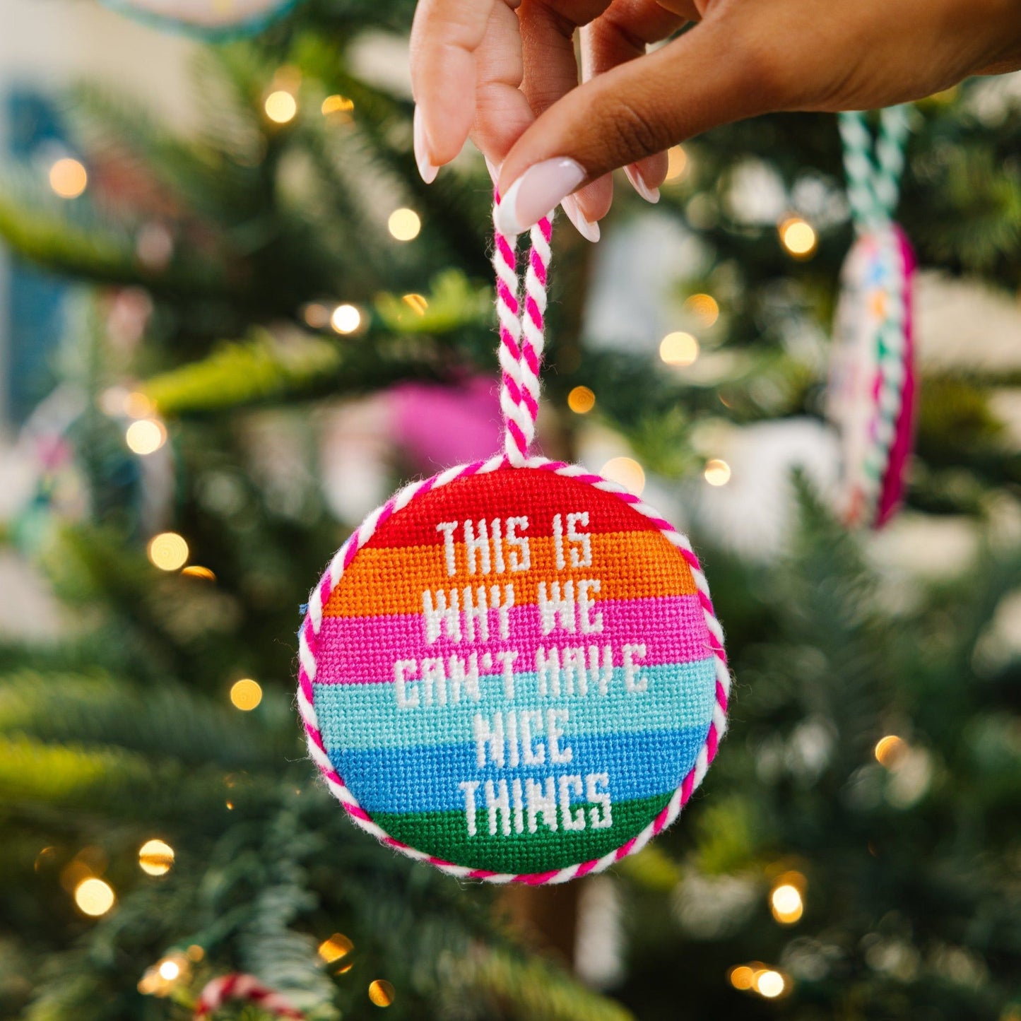 Needlepoint Ornament - Nice Things