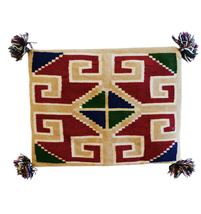Vintage, Hand-Loomed, Decorative Wool Pillow Covers Set of Three