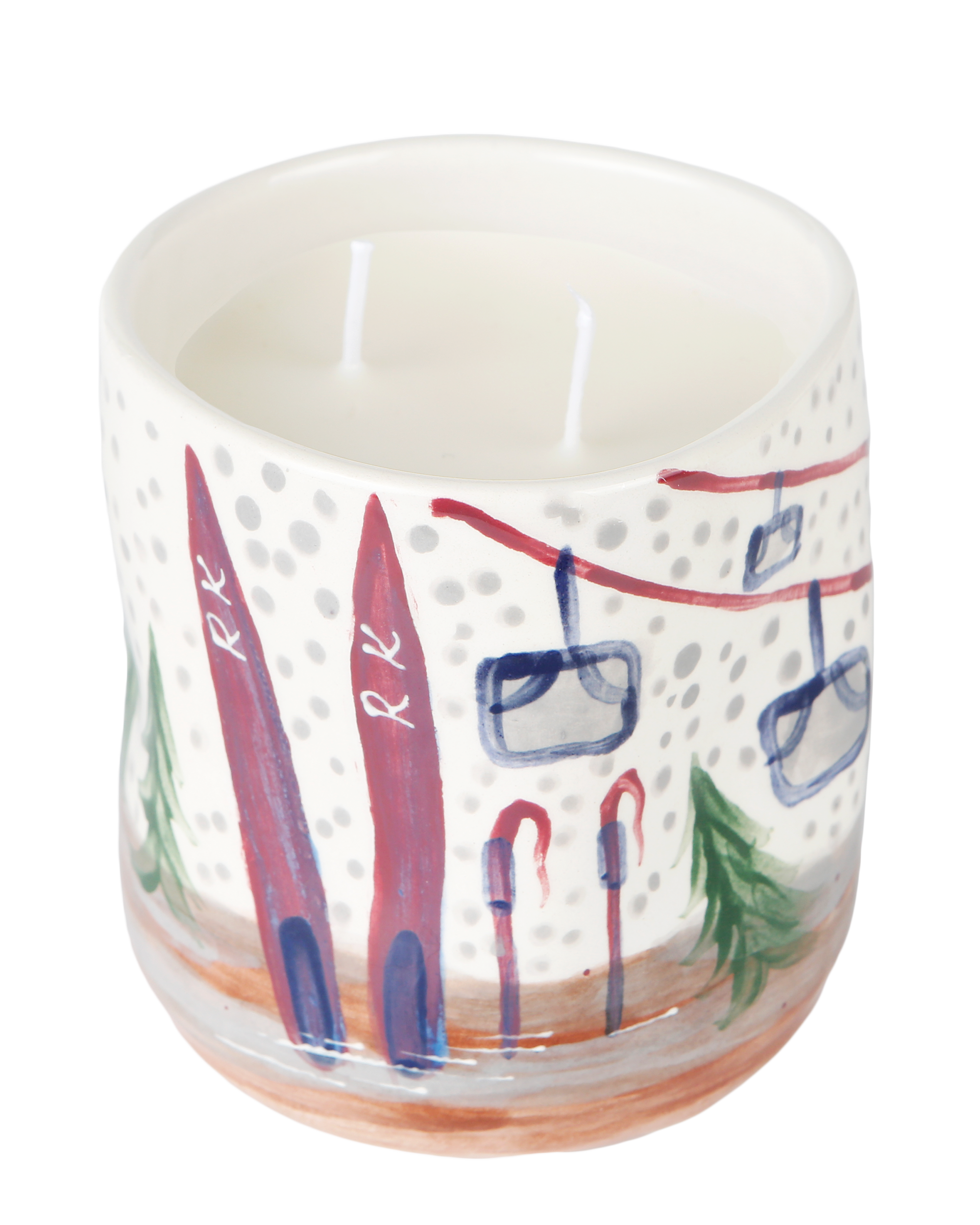 Skis Candle