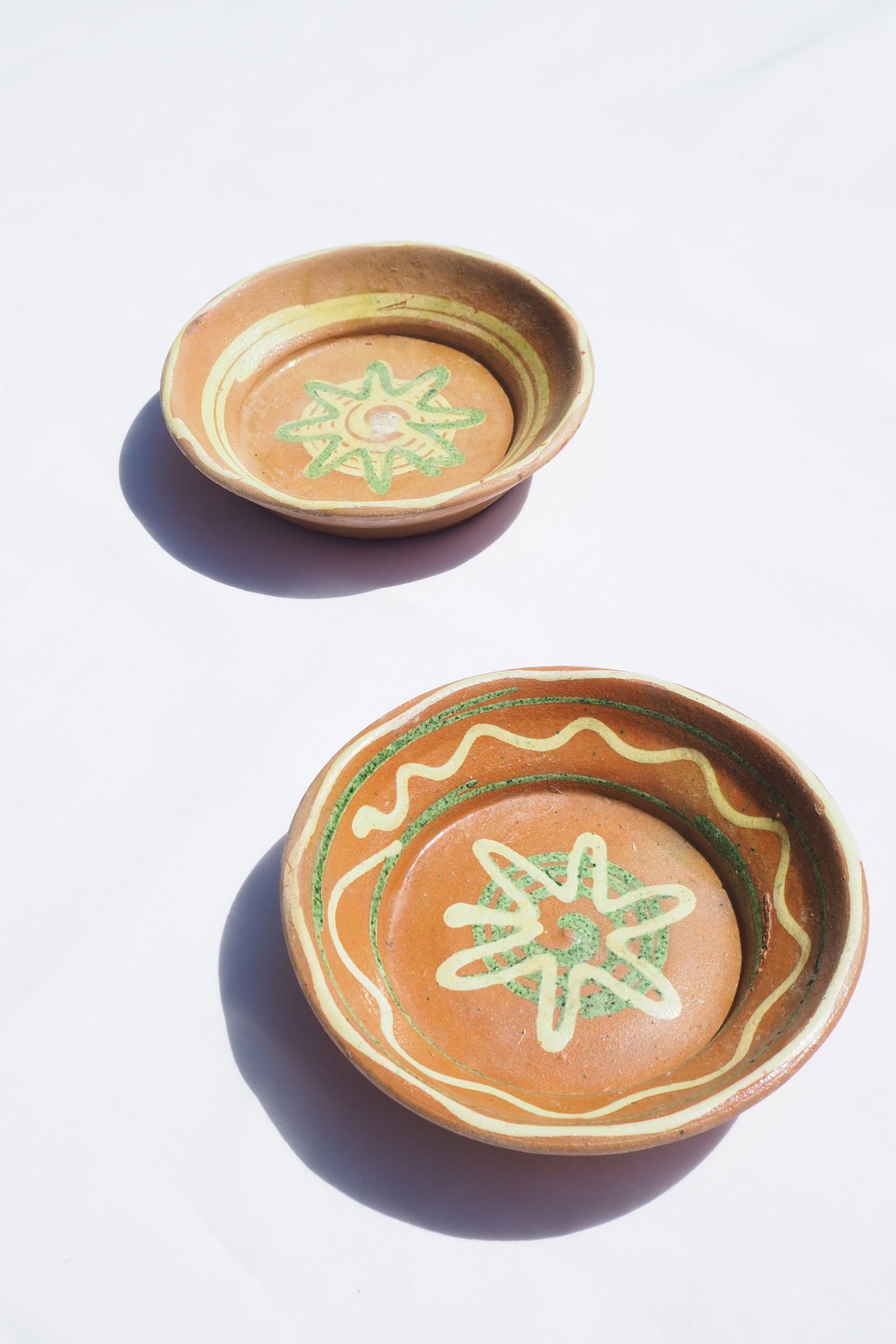 Vintage Romanian Pair of Dishes