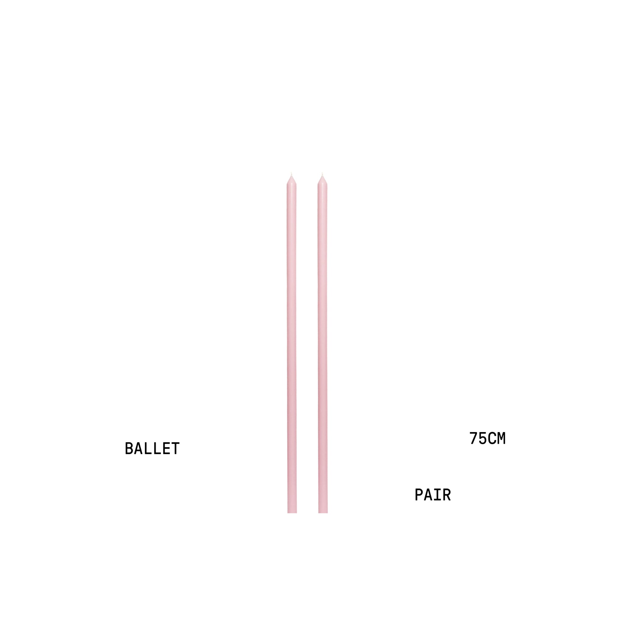 Ballet Tapered METRE Candle Pair