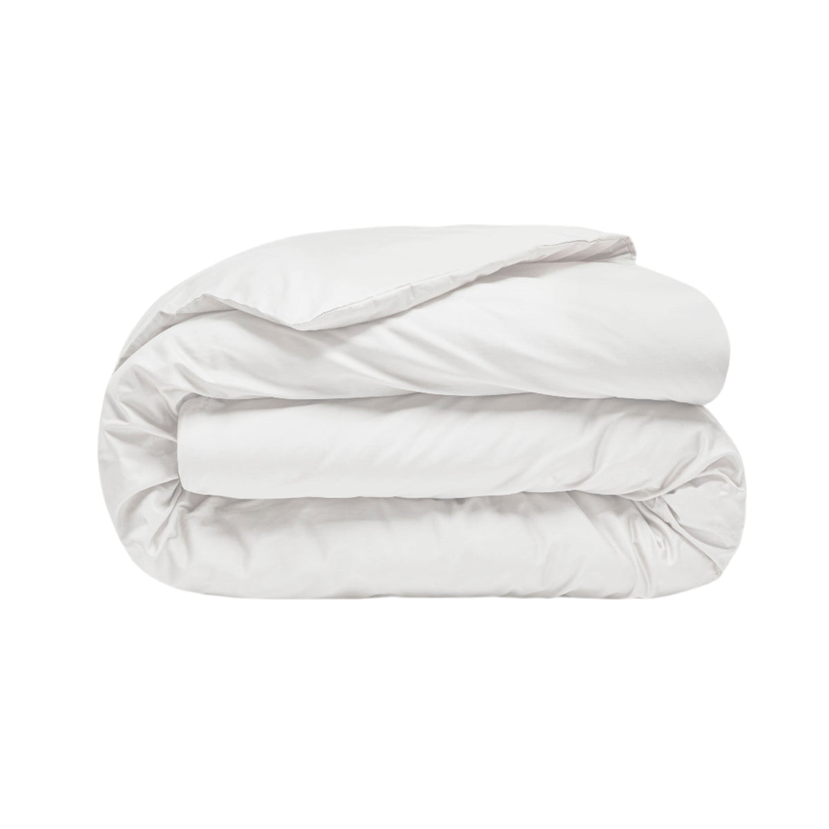 Sateen Organic Cotton Duvet Cover - Midwinter White