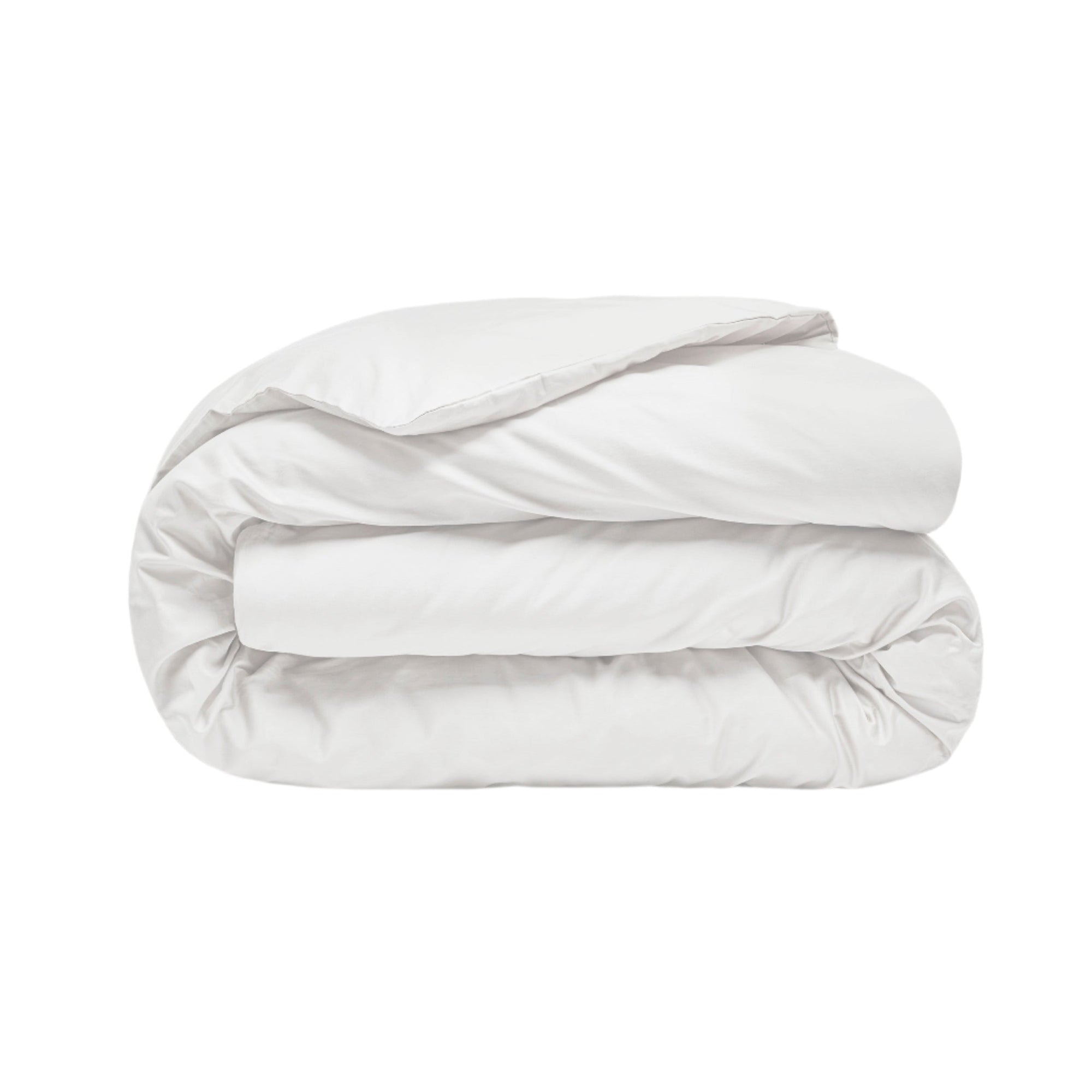 Sateen Organic Cotton Duvet Cover - Midwinter White