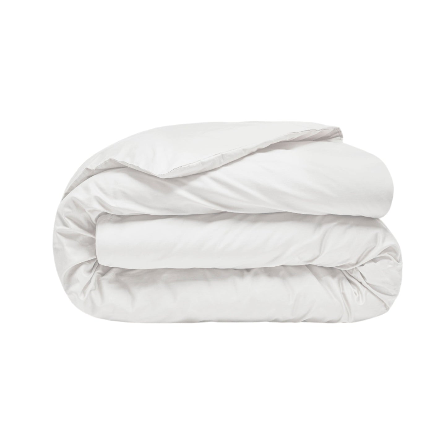Sateen Organic Cotton Duvet Cover - Midwinter White