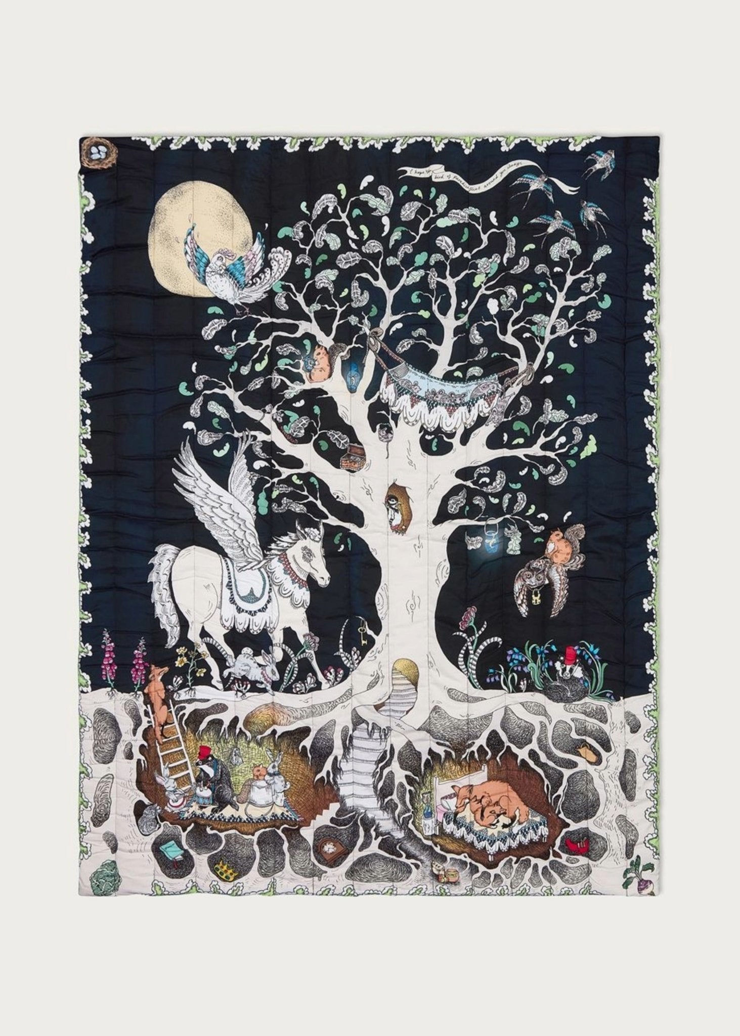 The Enchanted Forest Quilted Blanket