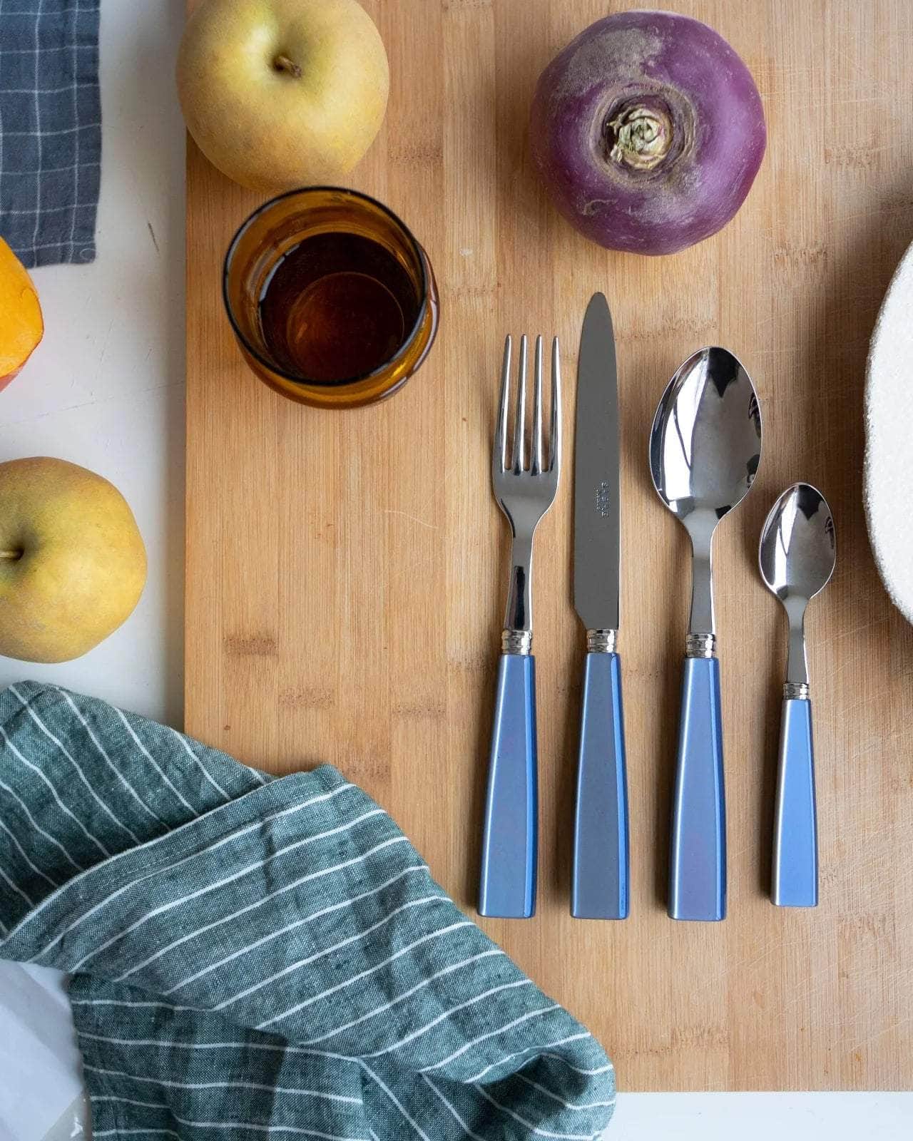 Icône 24 PC Cutlery Set, Light Blue