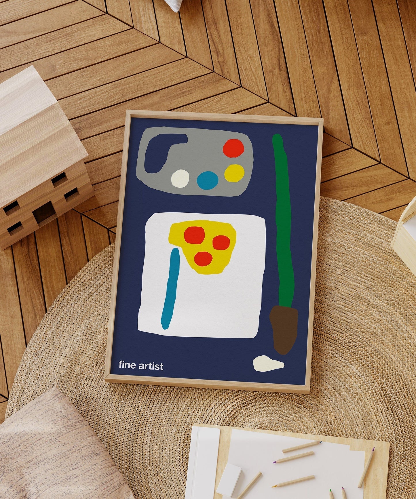 Fine Artist Print - Navy