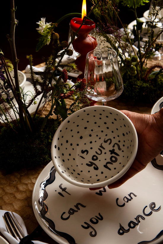 "Sitting Thinking" Hand Painted Bowl 1/12