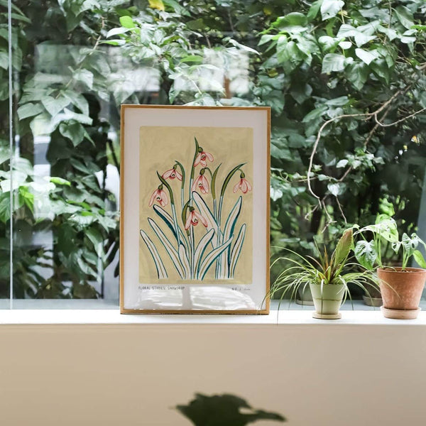 Snowdrop Art Print-