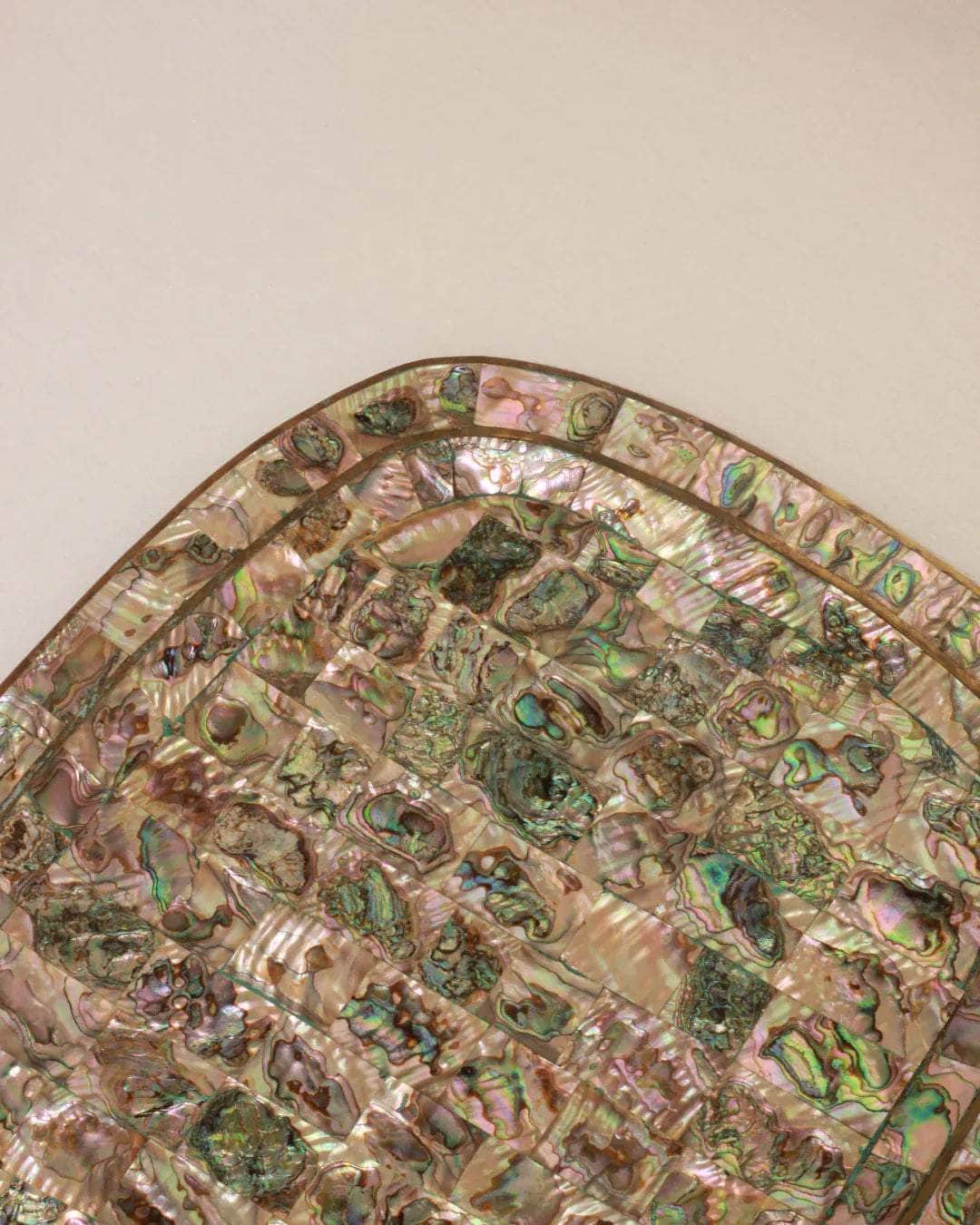 Vintage Mexican Abalone Tray