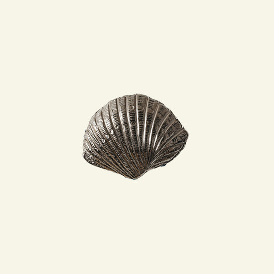 Cockle Shell Knob, Polished Chrome