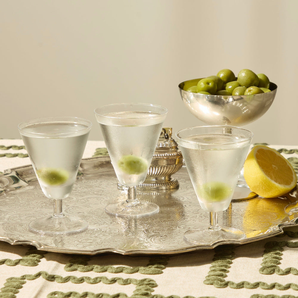 Green Rickrak Linen Tablecloth