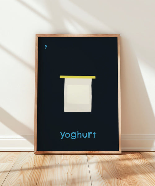 Y for Yoghurt Art Print