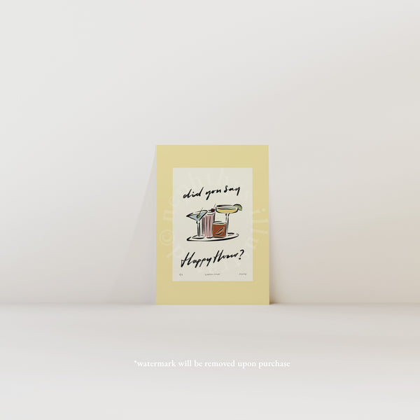 Happy Hour Print