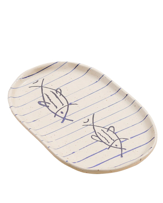 Oval serving platter