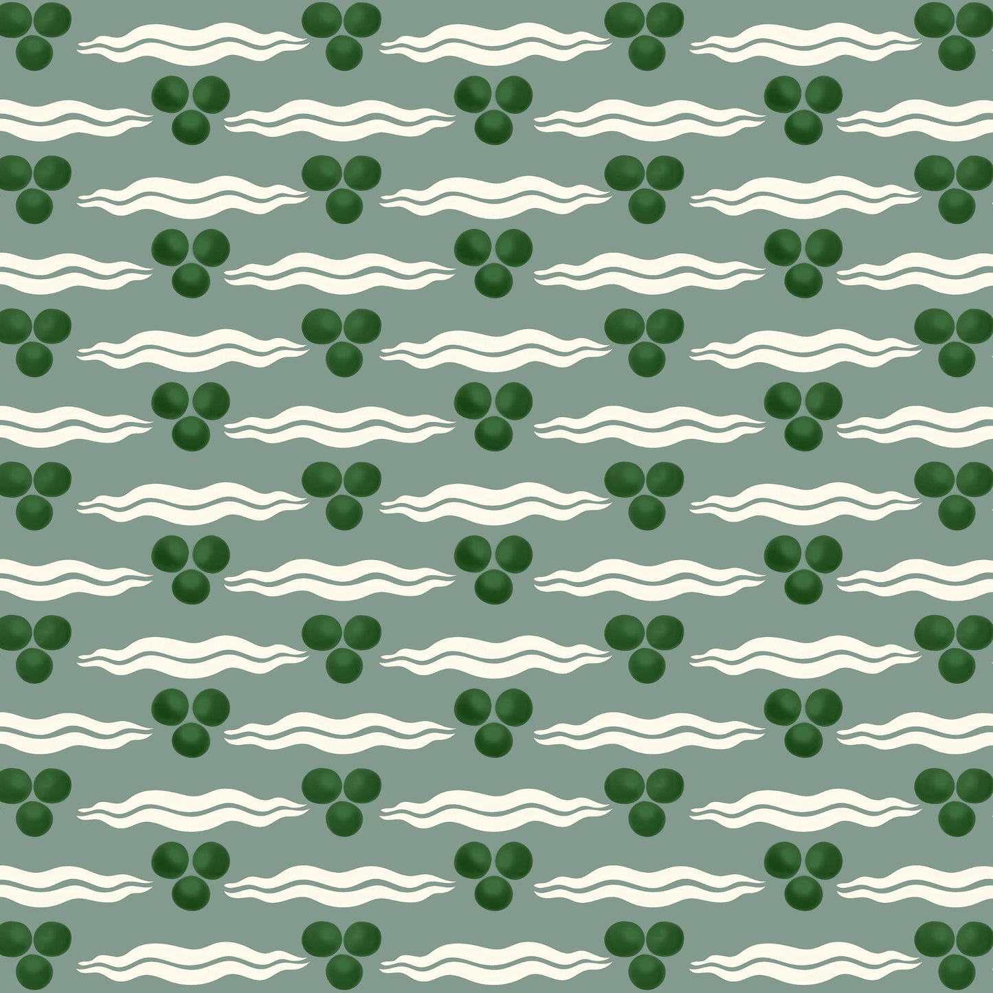 Chintamani Wallpaper - Antique Green