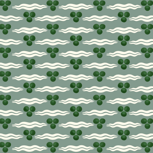 Chintamani Wallpaper - Antique Green