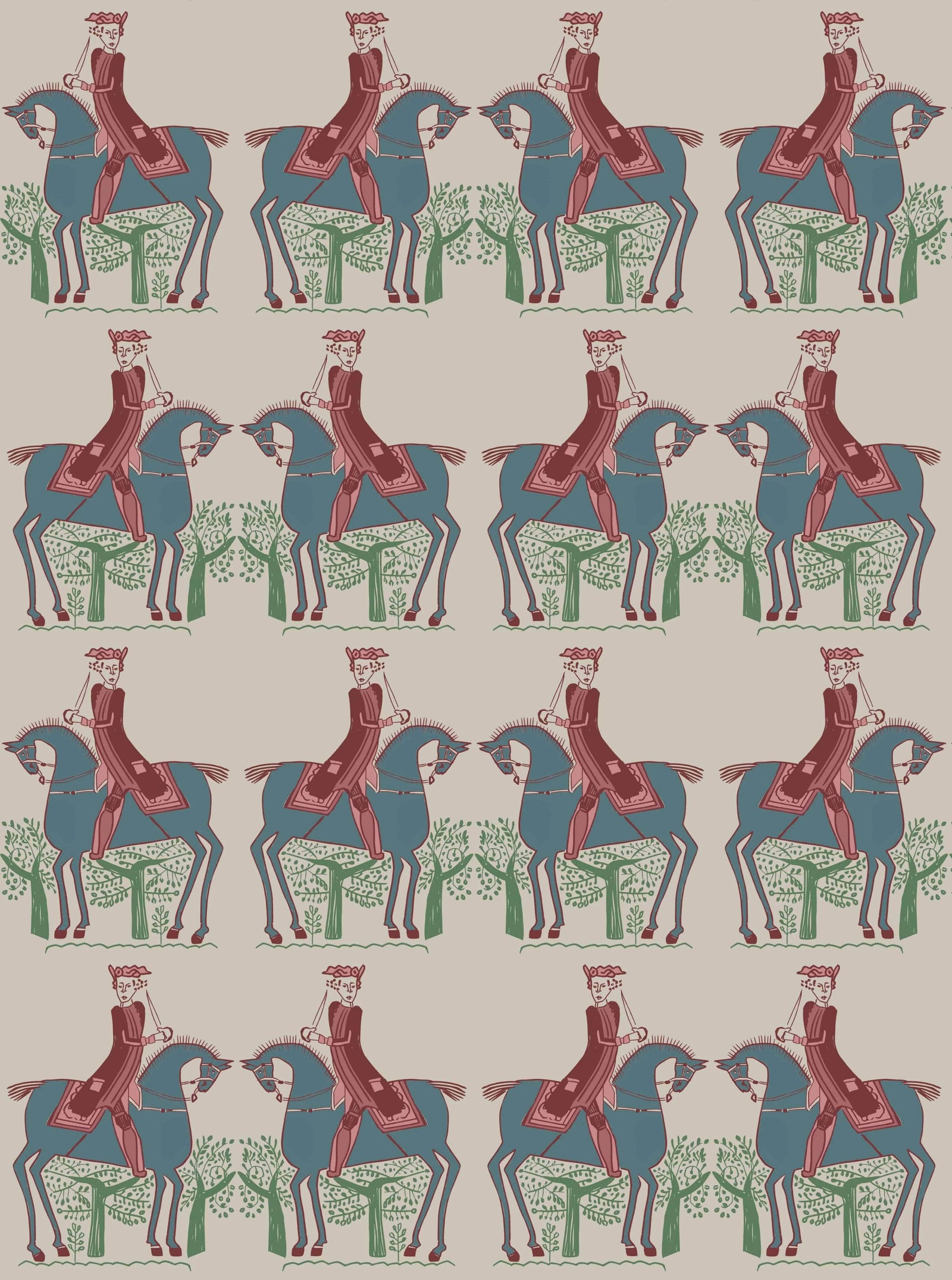 Red Coat Wallpaper - Stone