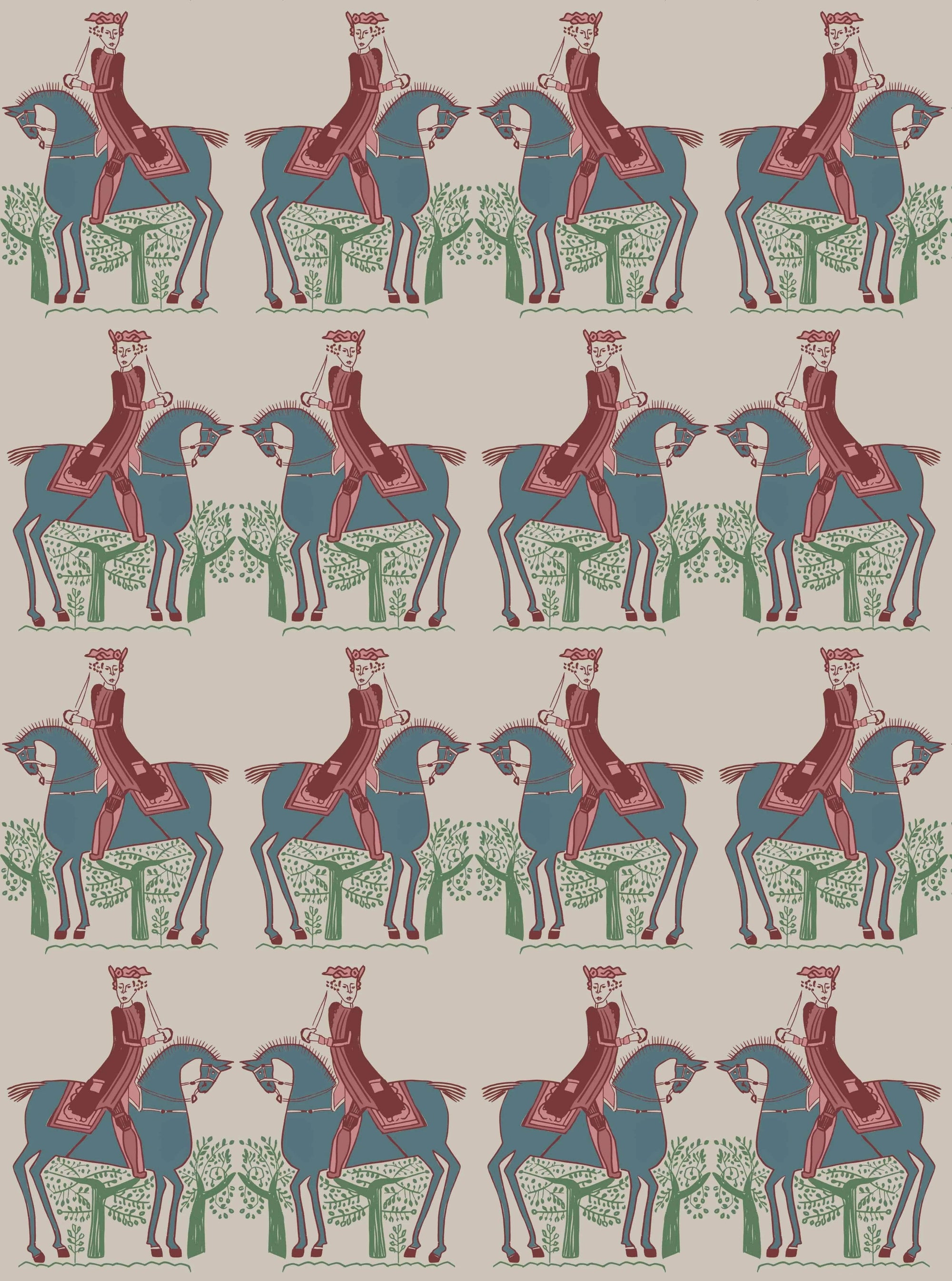 Red Coat Wallpaper - Stone