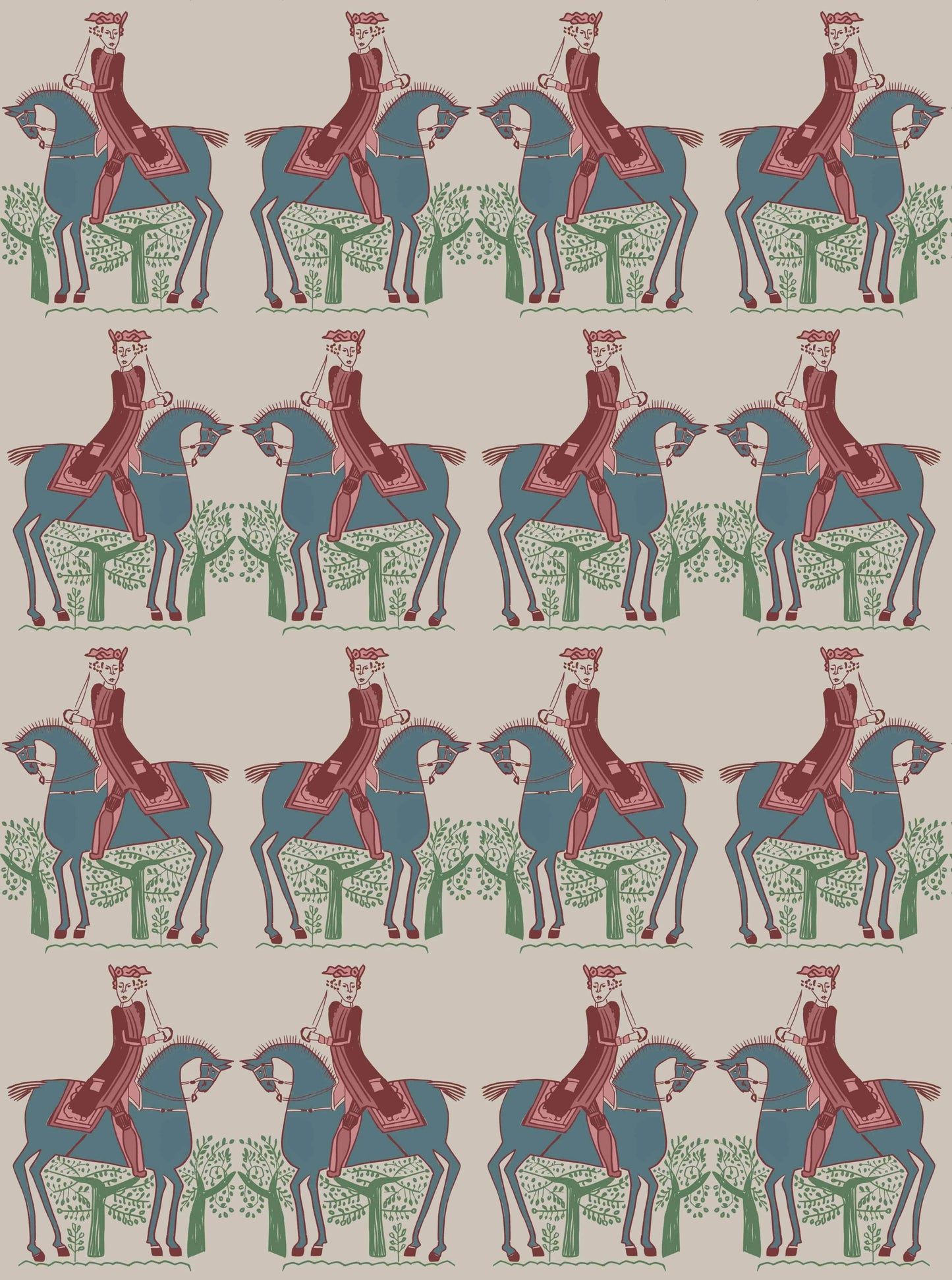 Red Coat Wallpaper - Stone