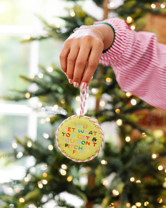 Needlepoint Ornament - Get What You Get