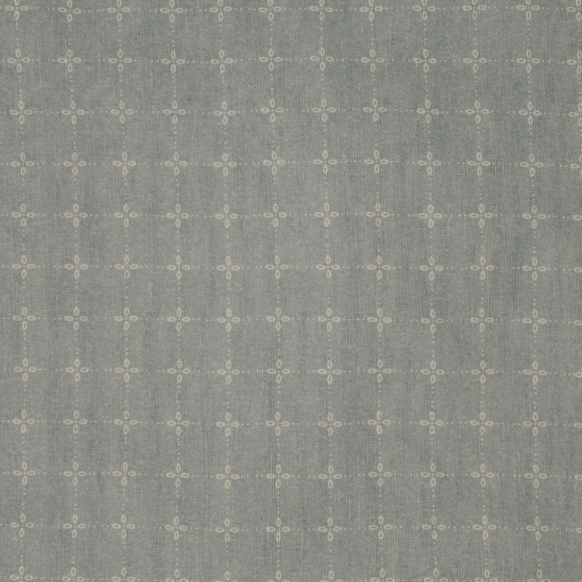 Tiroler Check Fabric - Bryony Blue
