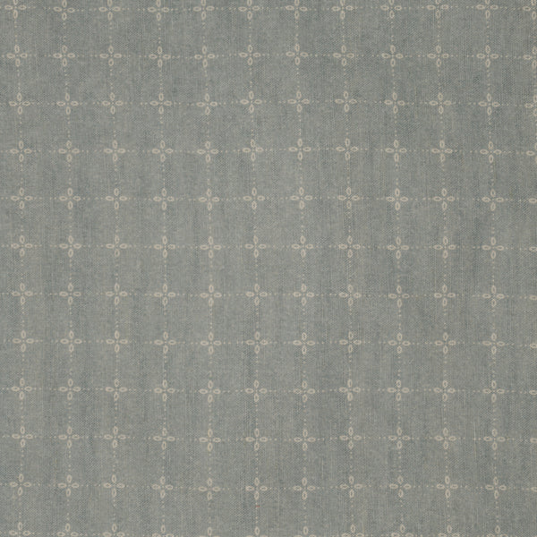 Tiroler Check Fabric - Bryony Blue