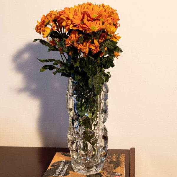 Rare Vintage Czech Glass Vase, Frantisek Peceny for Hermanova Hut
