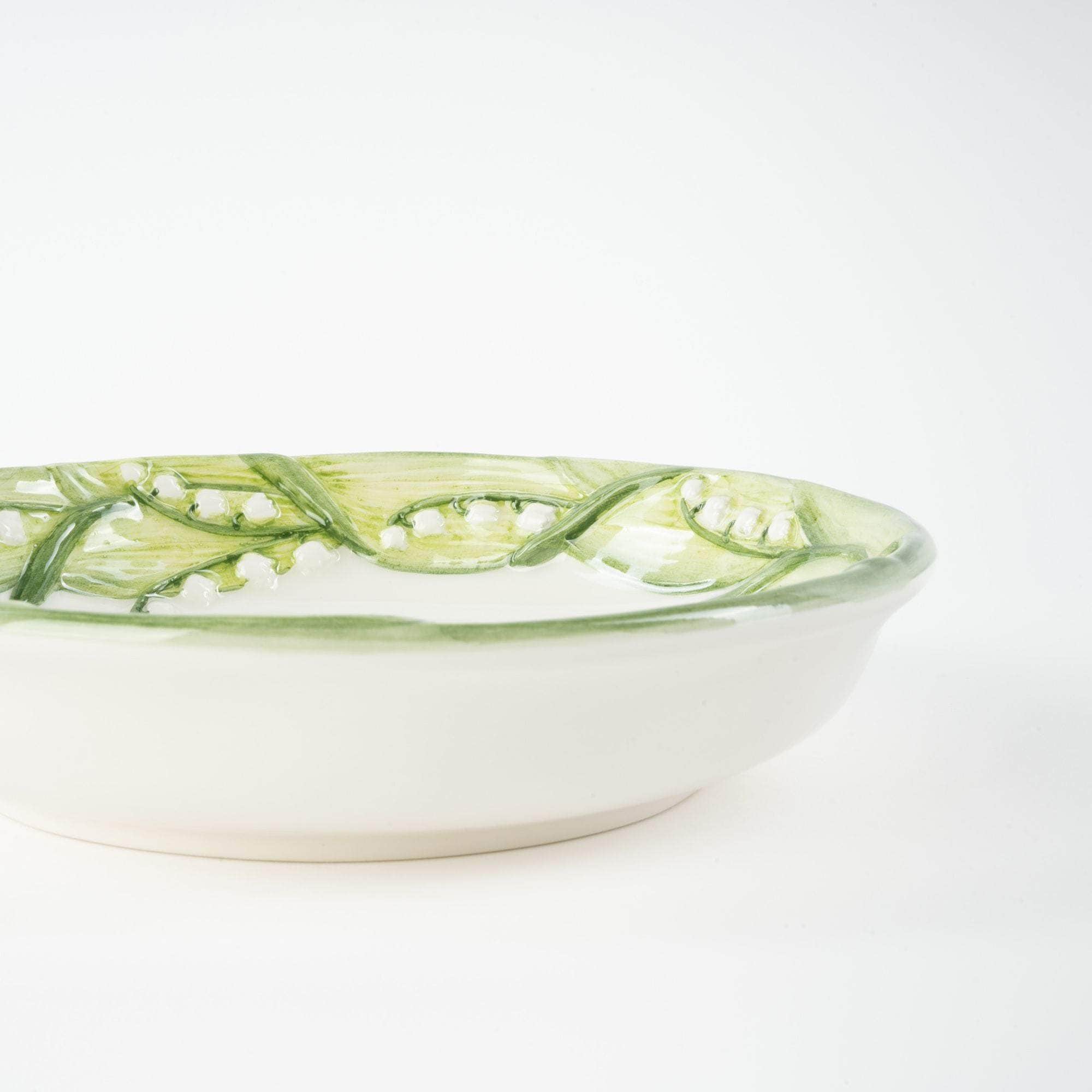 Lily of The Valley Hand-Painted Ceramic Plate - Set of 2 | Maison